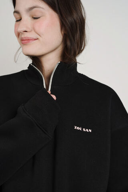 Олимпийка Zoe с начесом, черная