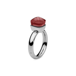 Кольцо Qudo Firenze ruby 18.5 мм 610208/18.4 R/S цвет красный, серебряный