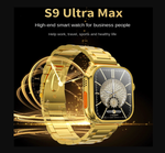 Смарт-часы Hi Watch Plus S9 Gold (2 браслета/беспр. заряд)