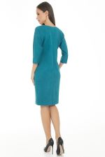 Платье Теплые объятия (вельвет, бирюза) Diolche