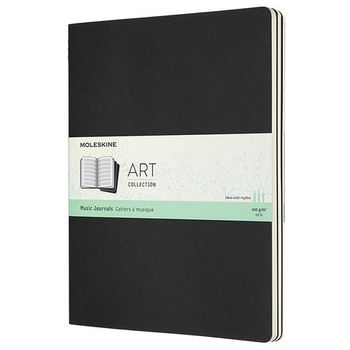 Блокнот для нот Moleskine Art Cahier Music Soft XLarge 80 стр 3 шт (ARTMUS4)