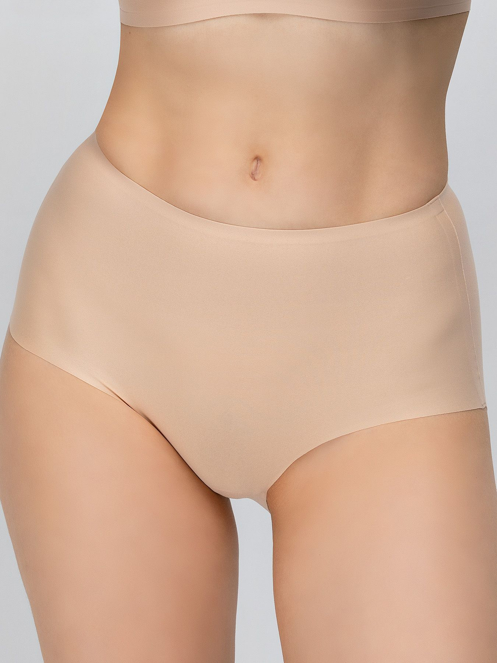 Бесшовные трусики (Размер: S) (Цвет: бежевый)
