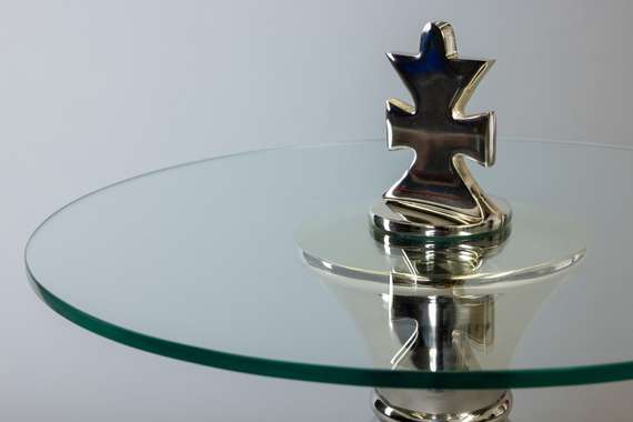 Кофейный стол &quot;Король&quot; серебро