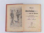 Периодическое антикварное издание на немецком языке: Bibliothek der Unterhaltung und des Wissens.Библиотека развлечений и знаний. Выпуск 2. 1901 год.