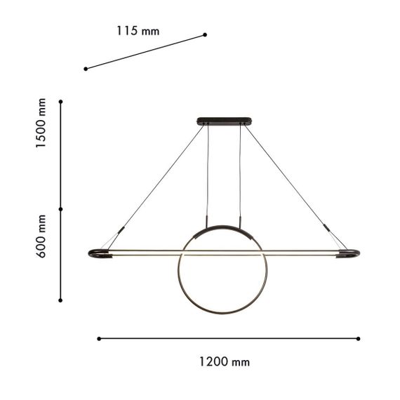 Подвесной светодиодный светильник Favourite Spillet 4587-12P