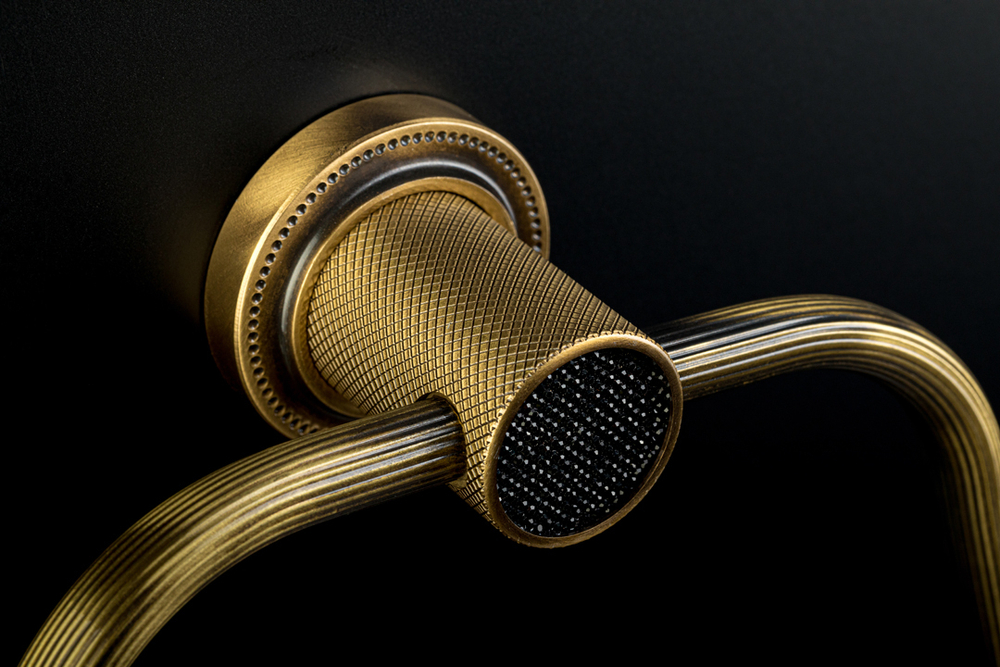 Boheme Крючок двойной ROYALE CRISTAL GOLD