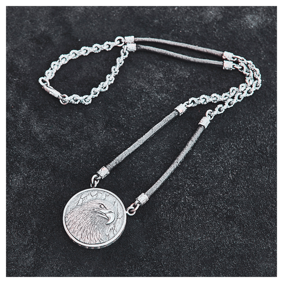 Cеребряный оберег-монета «Орел»