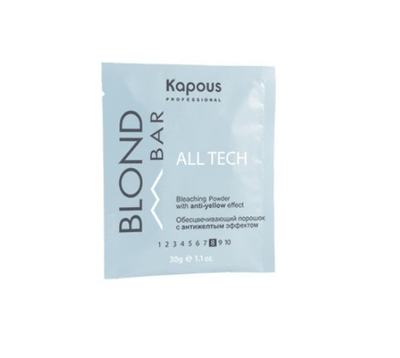 Kapous Professional Обесцвечивающая пудра All tech 30 мл*