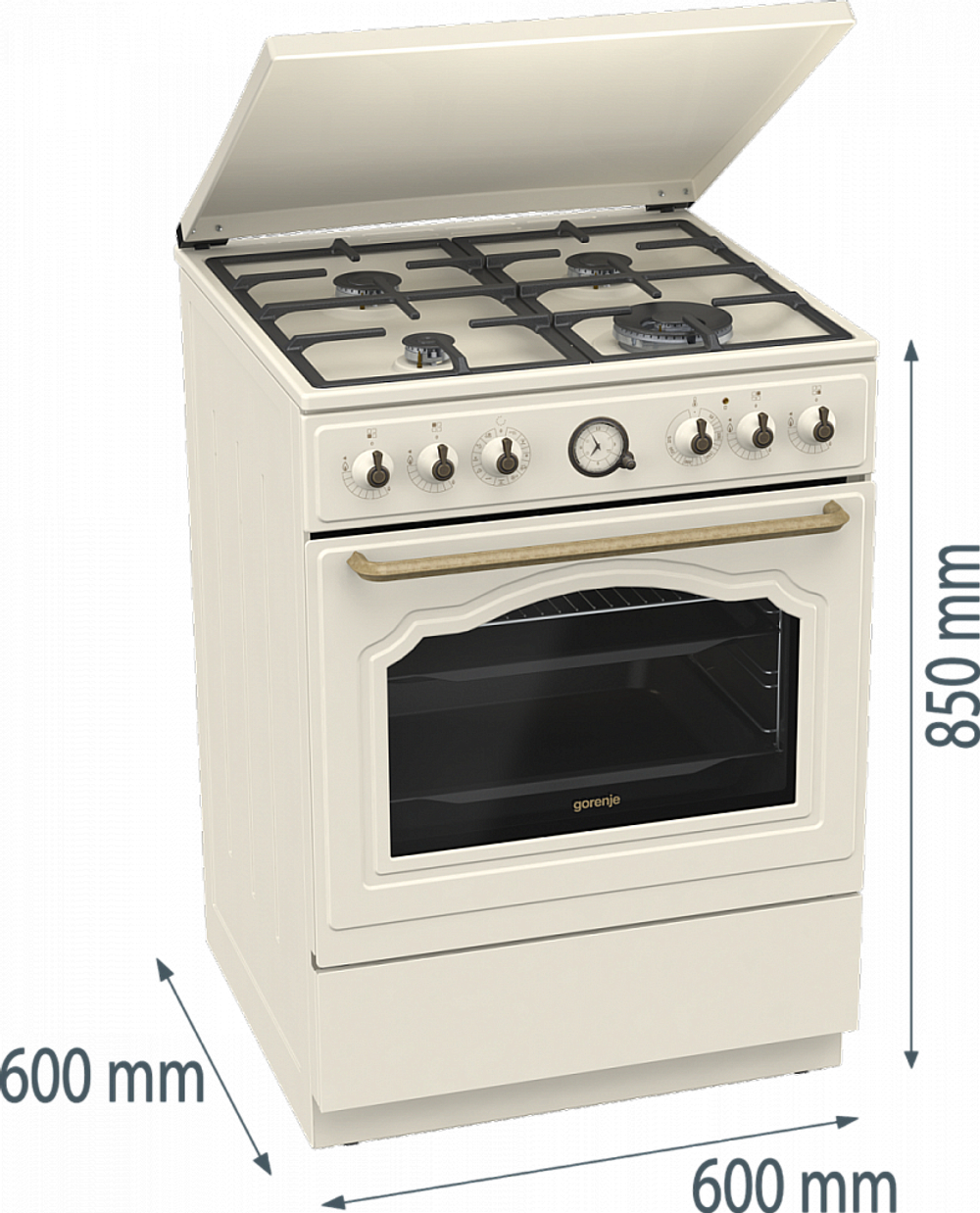 Комбинированная плита Gorenje GKS6C71CLI