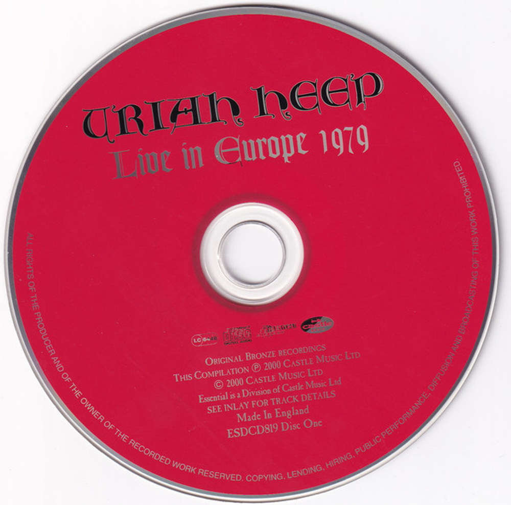 Uriah Heep / Live In Europe 1979 (2CD)