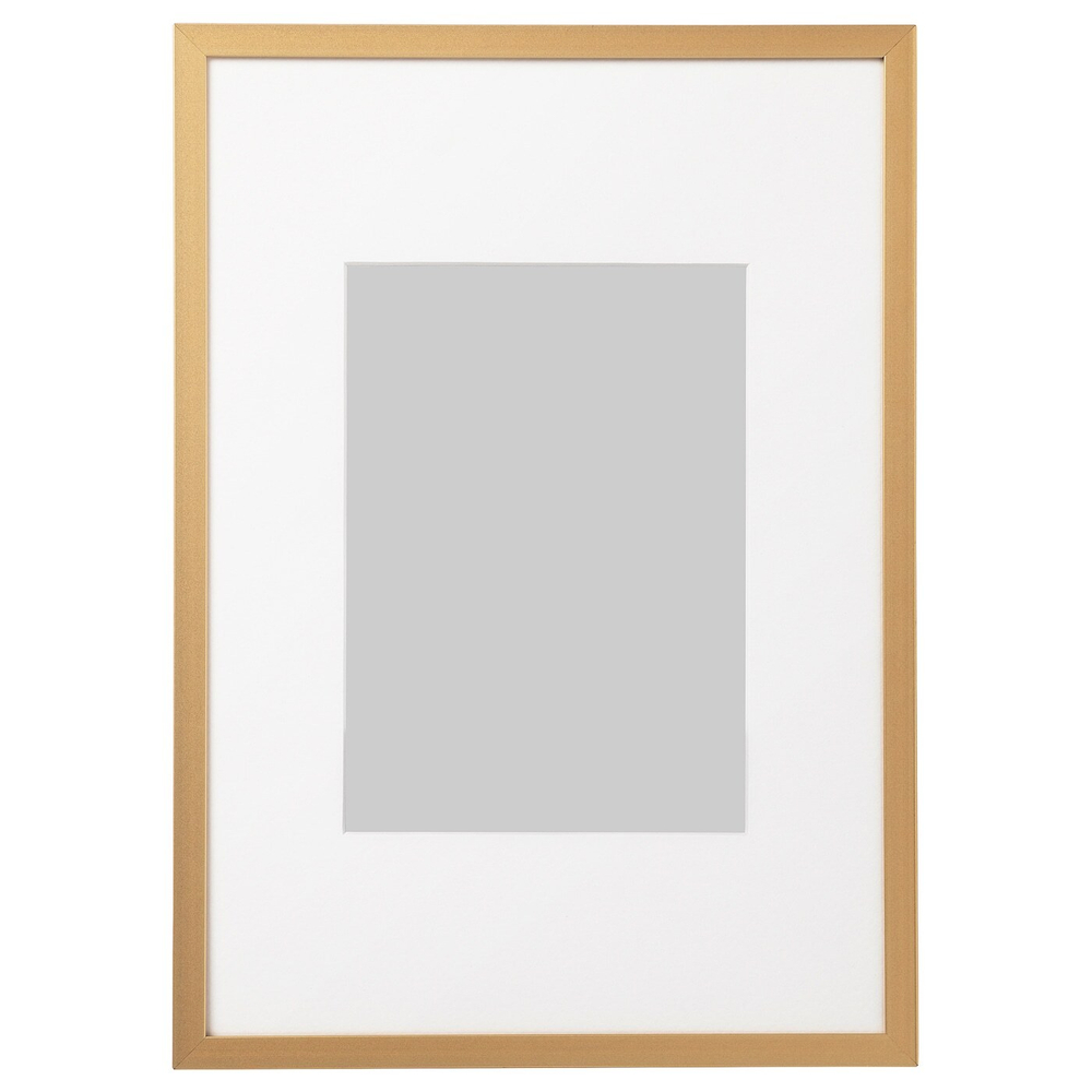 IKEA LOMVIKEN  (ИКЕА ЛОМВИКЕН)  -  Рамка, цвет золота, 21x30 см