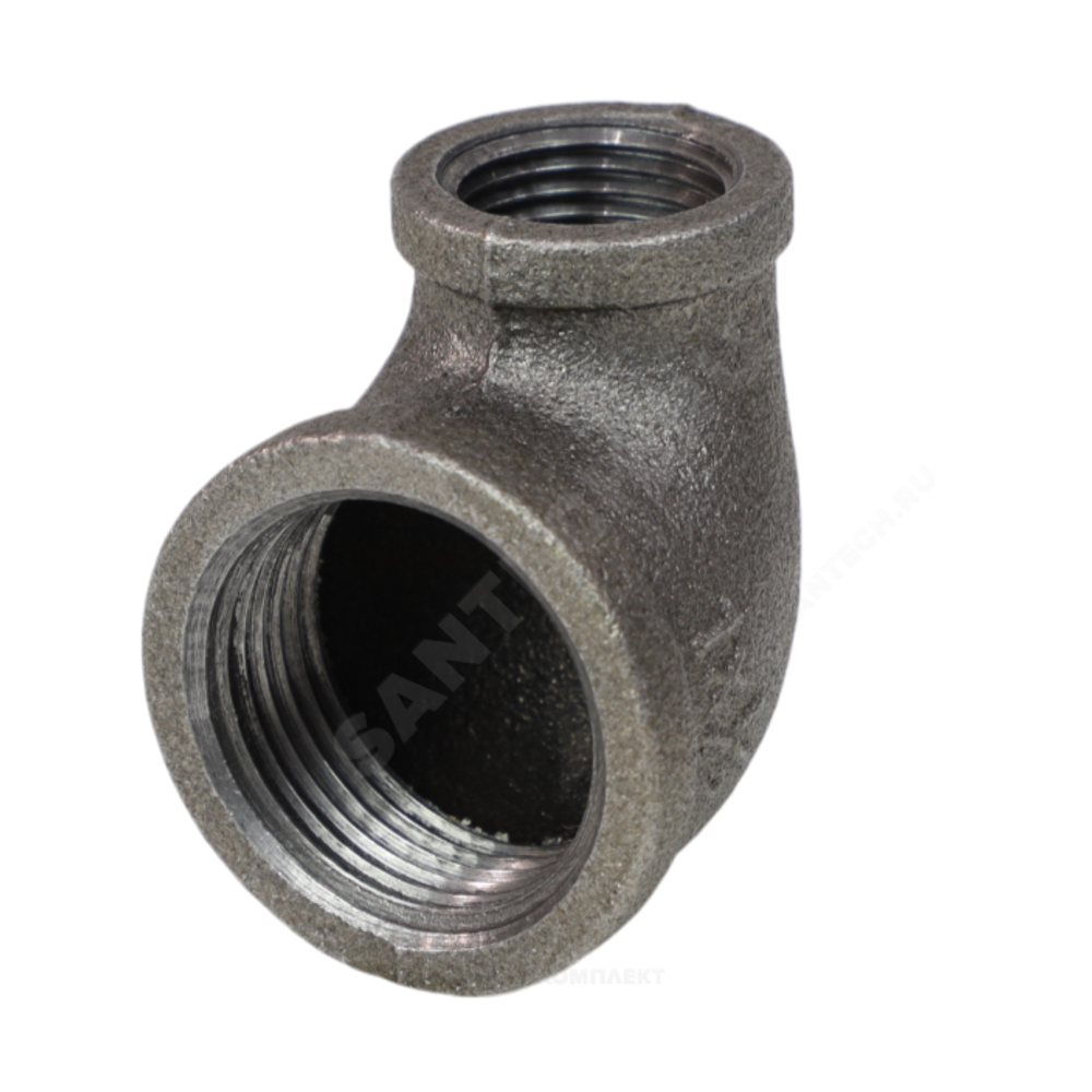 Угольник переходной чугун Ду 25х15 (1"х1/2") ВР/ВР Fittex PLUS