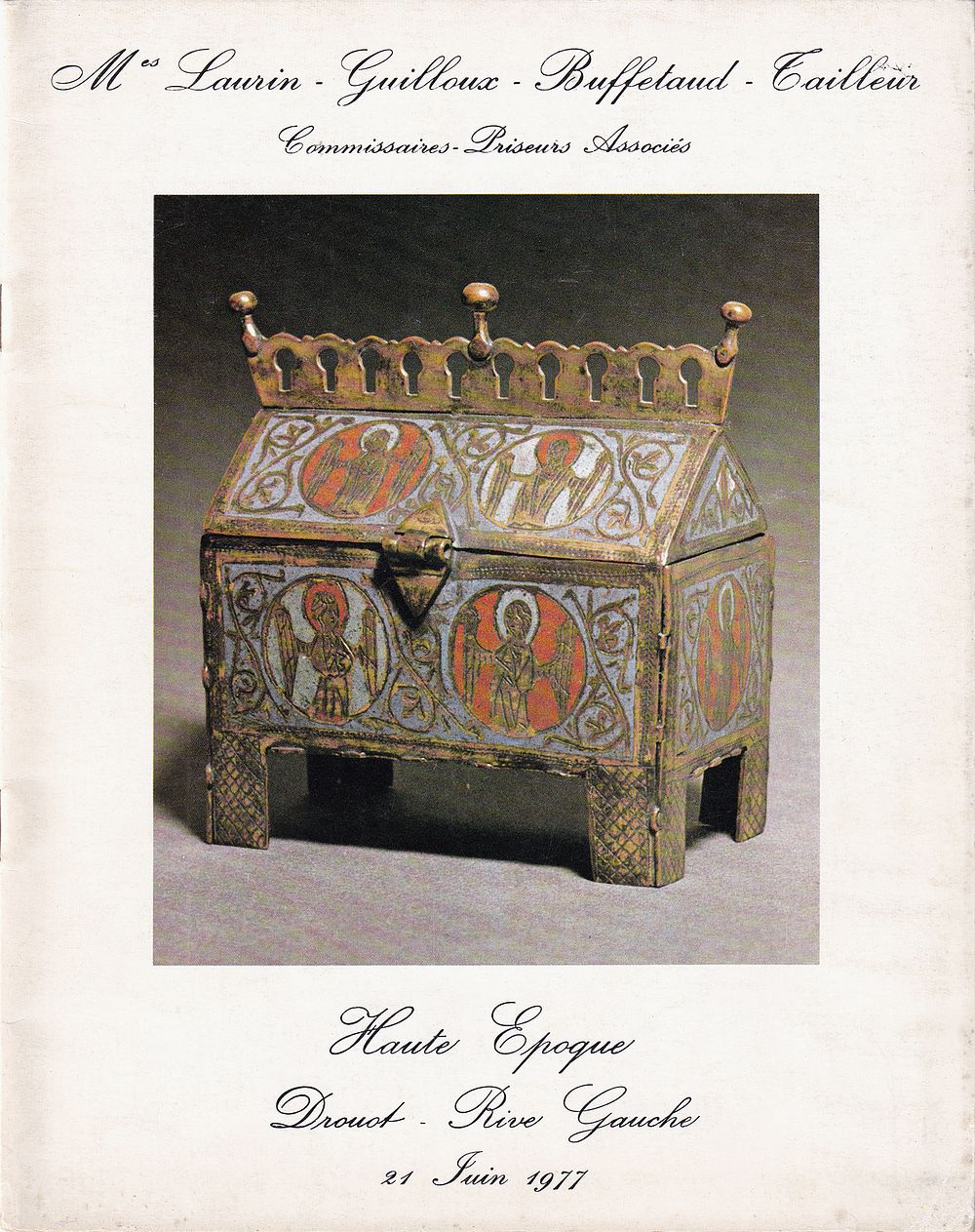 Каталог аукциона Drouot, Париж, Русское искусство и предметы роскоши от 21 июня 1977 года