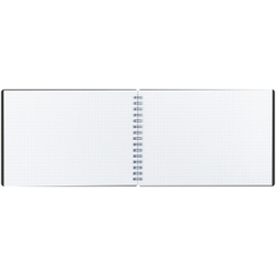 Блокнот А5 60л. на гребне BG "Base", черная пластиковая обложка, тиснение фольгой