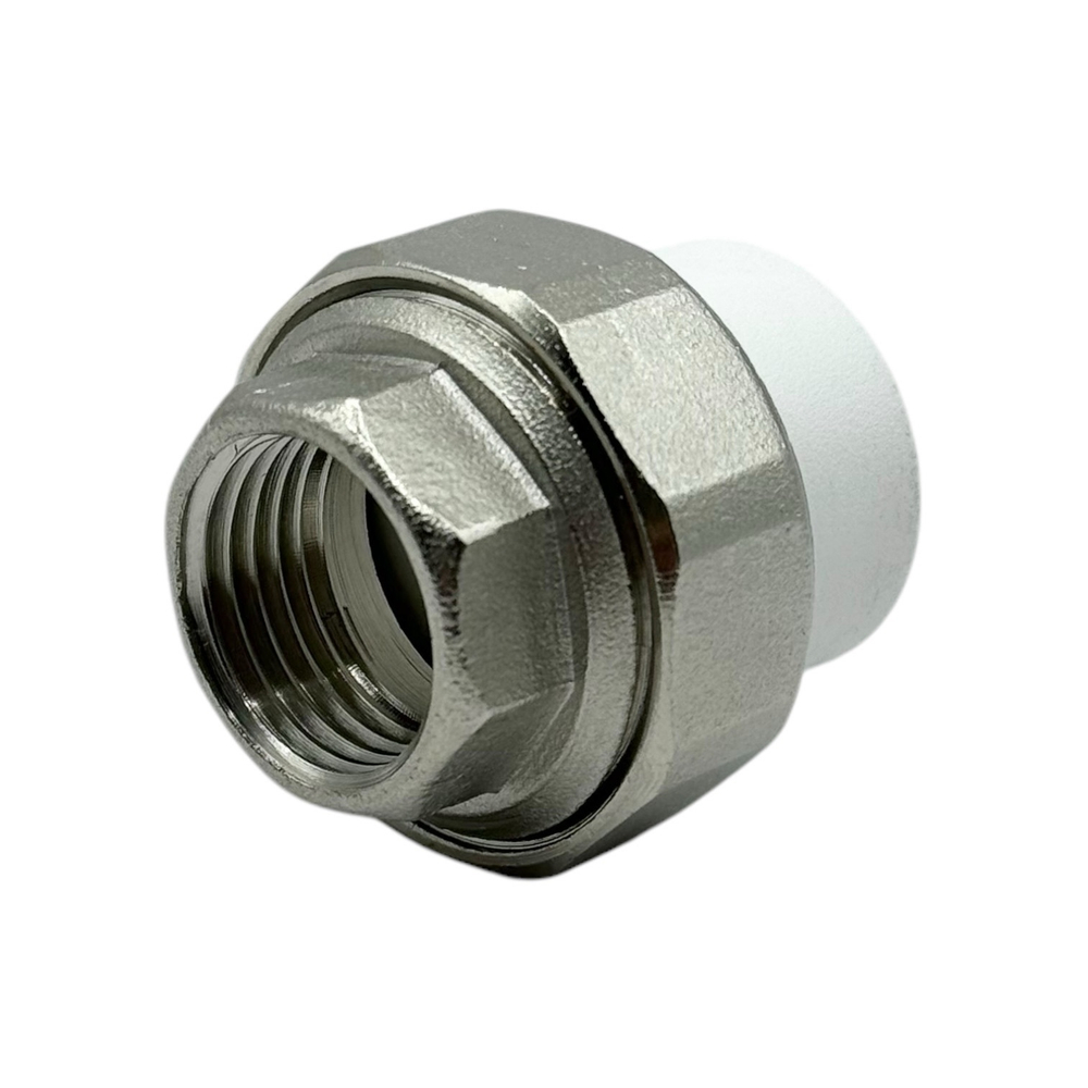 Муфта комбинированная разъемная (Американка) TEBO 20x1/2" внутренняя резьба под O-Ring кольцо