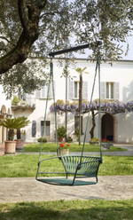 Качели плетеные Scab Design Lisa Swing, антрацит, ментоловый