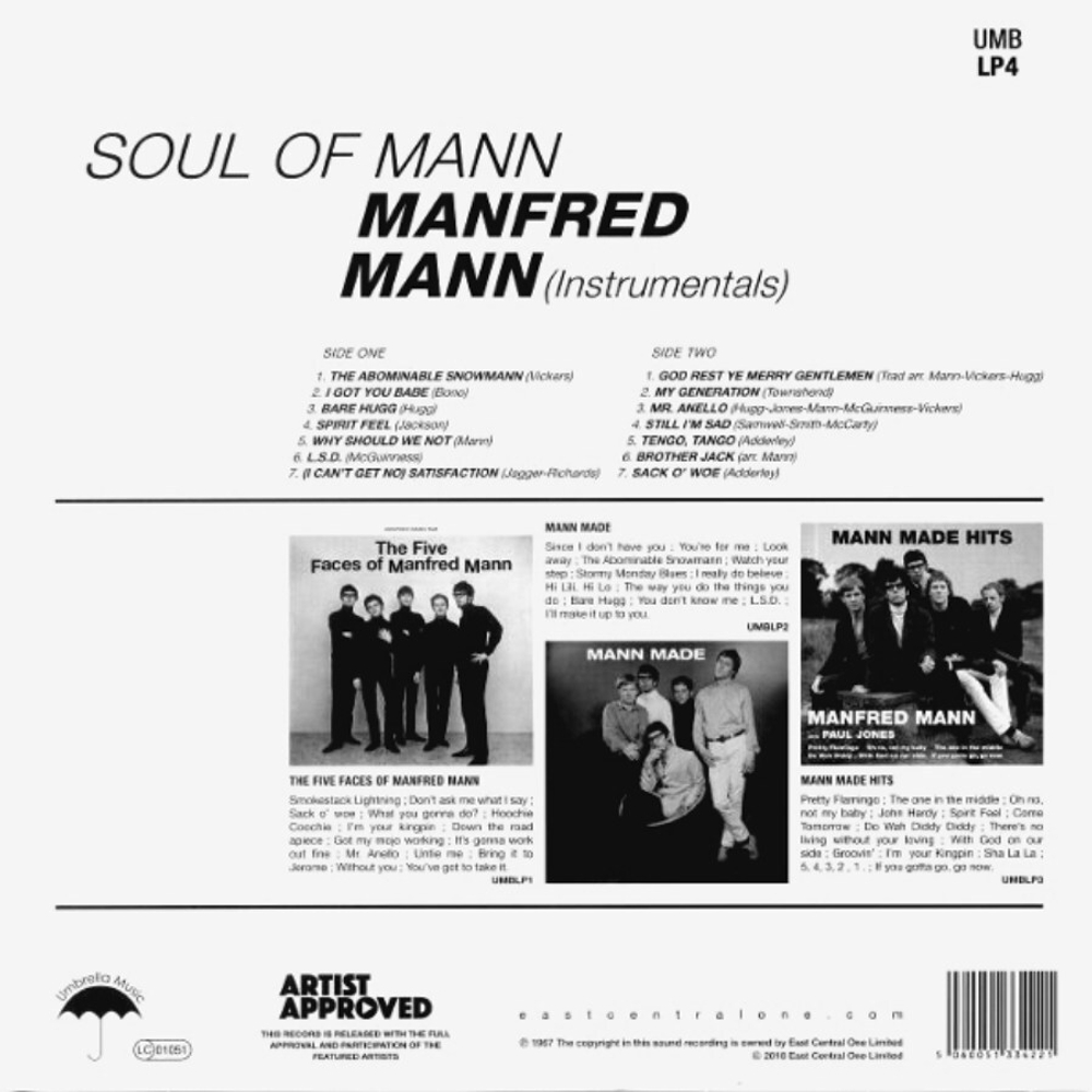 Manfred Mann / Soul Of Mann (Instrumentals) (LP)