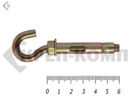 Анкер с крюком м8 10х 60 (5шт)