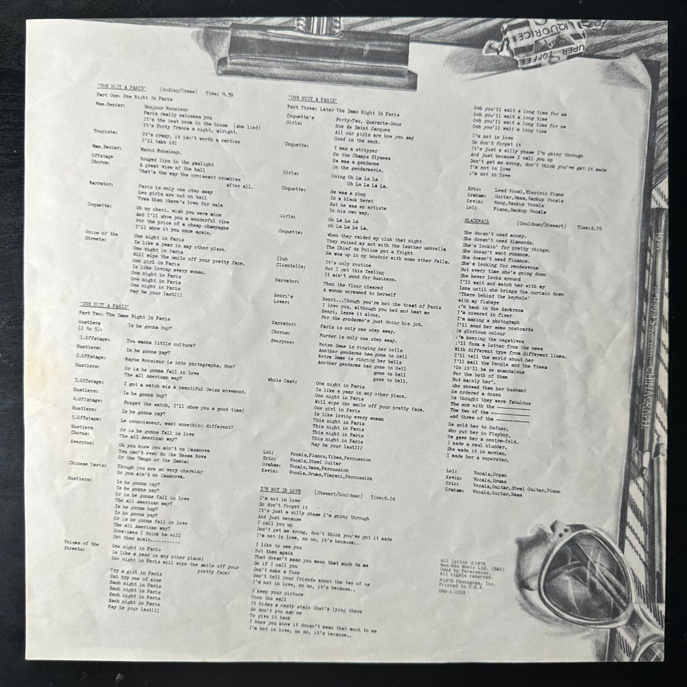 10cc ‎– The Original Soundtrack (США 1975г.)
