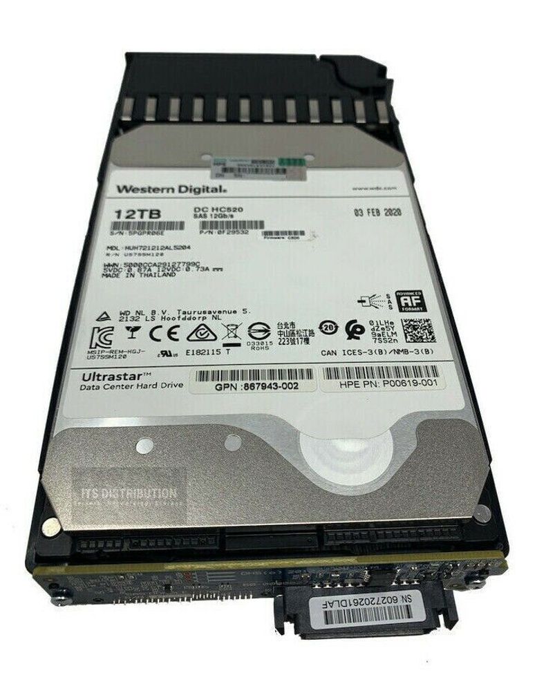 Жесткий диск HP 12TB 7.2K SAS MSA 12G DP LFF Q2R42A