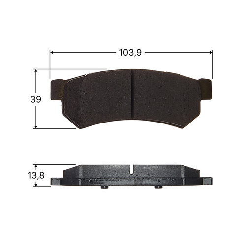 Колодки тормозные дисковые Avantech задние (противоскрипная пластина в компл.) AV220