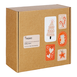 Набор елочных украшений 3шт Tkano Milky Stars New Year Essential