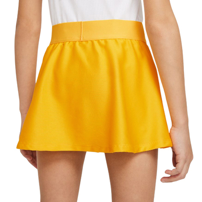 Юбка для девочки теннисная Nike Court Dri-Fit Victory Flouncy Skirt G - university gold/black