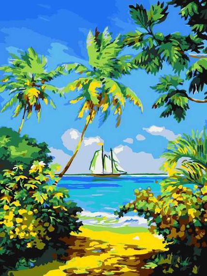 Nömrələr ilə rəngləmə Lori Тёплый берег Ркн/ф-074