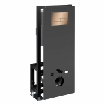 Система инсталляции для унитаза WasserKraft Glan 66TLT.010.ME.BL.RG03 с кнопкой розовое золото