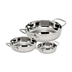 Сковорода для подачи 12,5 см h3 см круглая нерж. 2 ручки P.L. Proff Cuisine