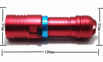 Фонарь подводный универсальный N01 CREE XM-L L2 2000 lm холодный свет красный