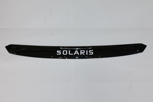 Дефлектор капота Hyundai Solaris с 2010-2014 г. еврокрепеж (VAD)