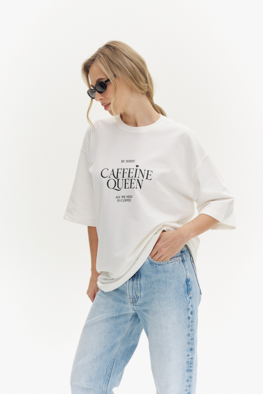 Футболка CAFFEINE QUEEN | Белый