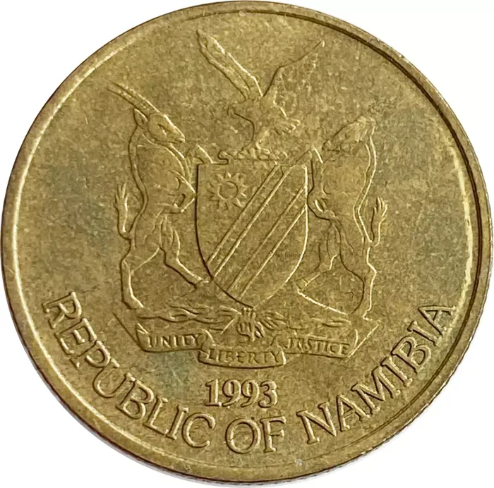 5 долларов 1993 Намибия XF