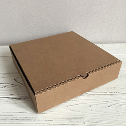 Коробка 24х24х6 см, бурая