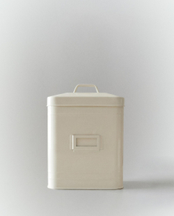 Zara Home Коробка для хранения из металла, цвет кремовый, 20.5 см