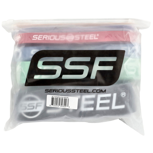 Serious Steel Fitness, 32-дюймовый эспандер, полный набор, набор из 6 предметов
