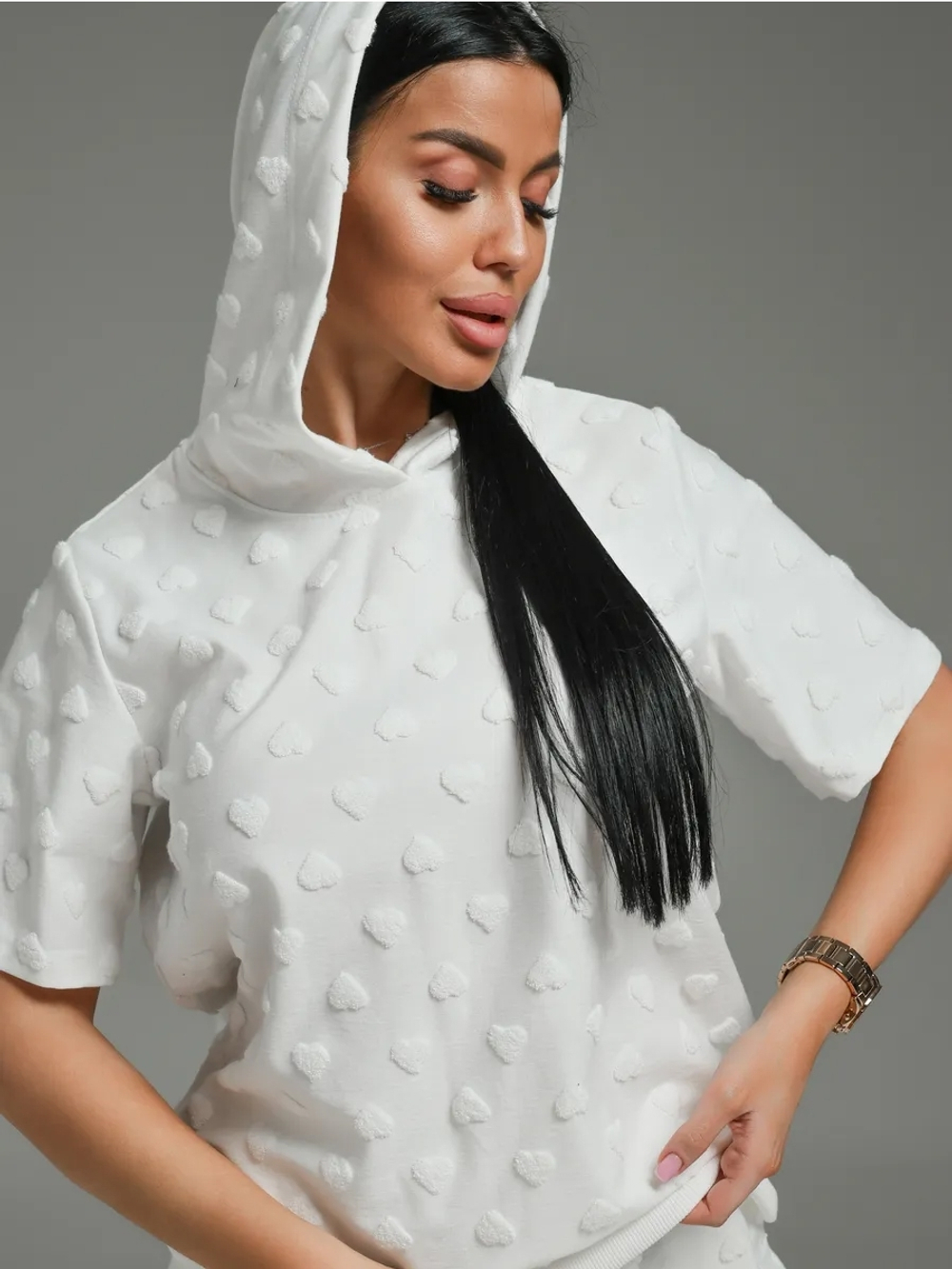 Кулирка МАХРОВЫЕ СЕРДЕЧКИ молоко