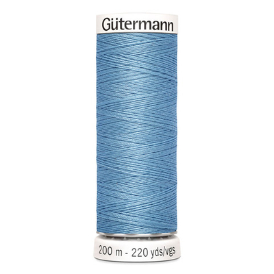 01 Нить Sew-All 100/200 м для всех материалов, 100% полиэстер Gutermann 748277 (143 серо-голубой)