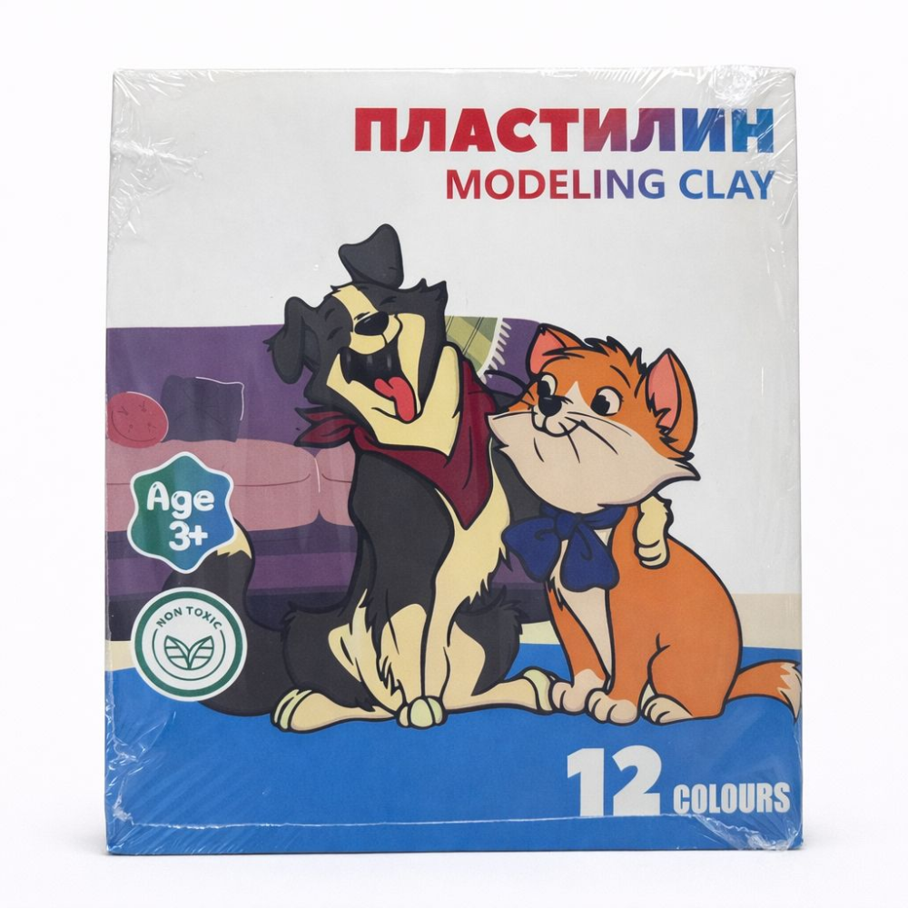 Пластилин Modeling Clay 12 цветов
