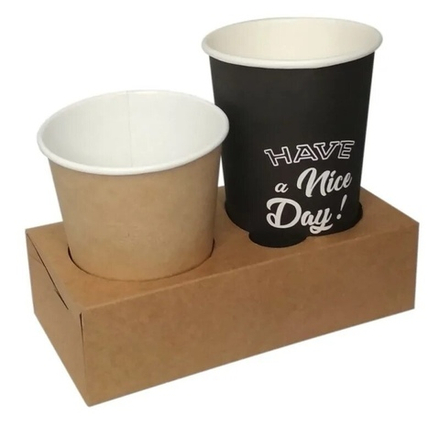 Держатель для 2х стаканов крафт