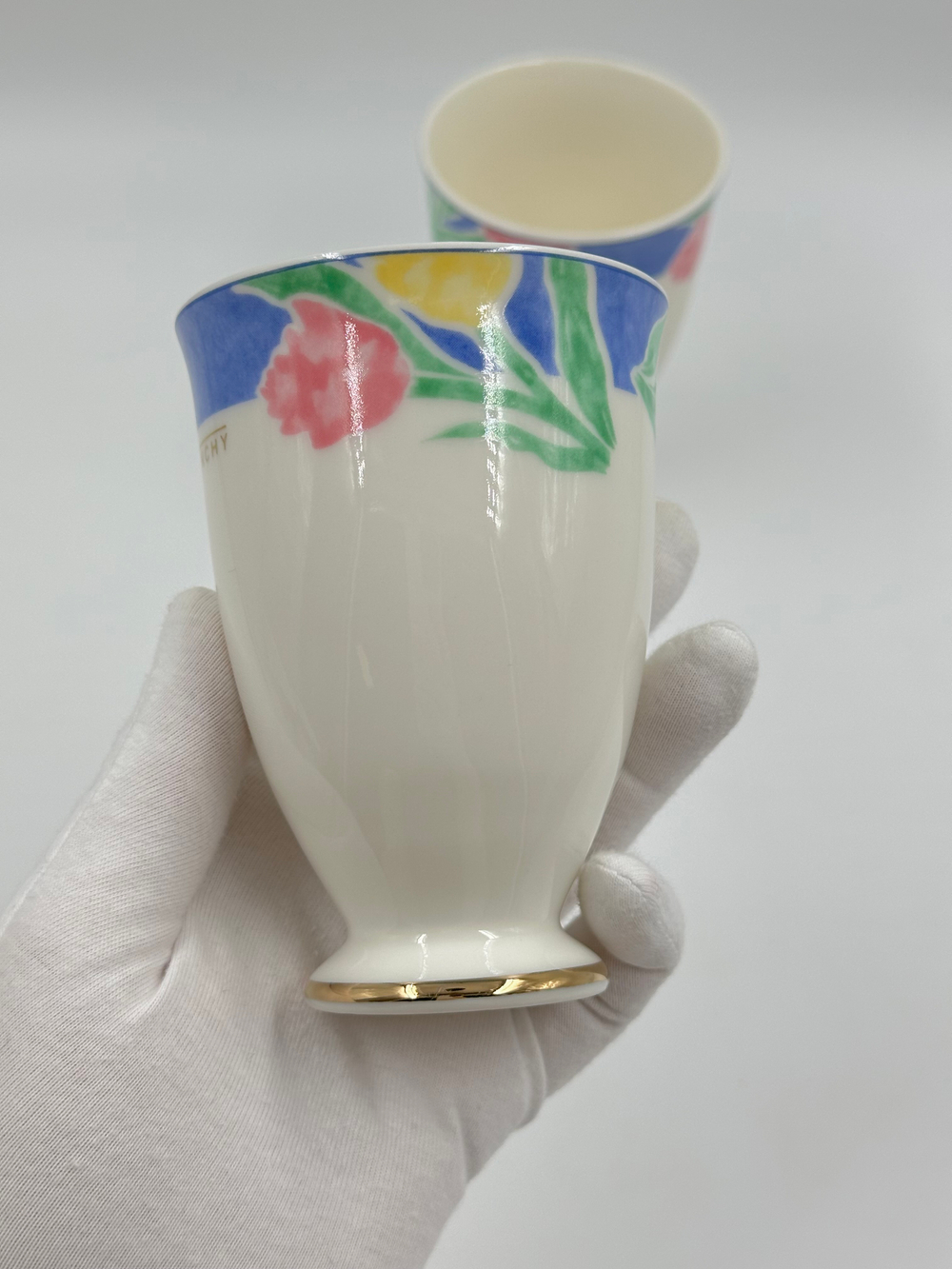 Стакан с синей каймой Givenchy by Yamaka