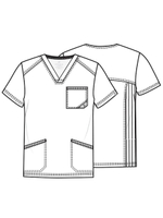 Топ медицинский мужской Cherokee Infinity CK900A, серый, S