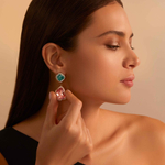 Серьги с Турмалином, Морганитом и Бриллиантами, E0030-14/1