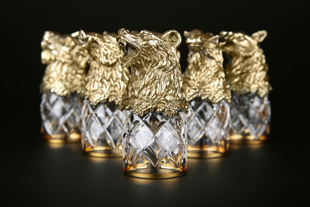 Набор стопок "Звери" в подарочной коробке