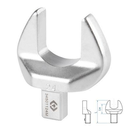 Цена на KING TONY (34501124M) Насадка рожковая серии "FIT", 24 мм, 9х12 мм