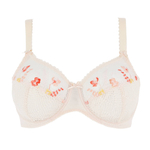 Бюстгальтер Ashley с вышитыми цветами (Размер: 80F) (Цвет: молочный)
