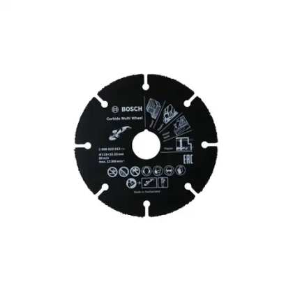 Отрезной диск Carbide Multi Wheel по дереву, 115 мм BOSCH 2608623012