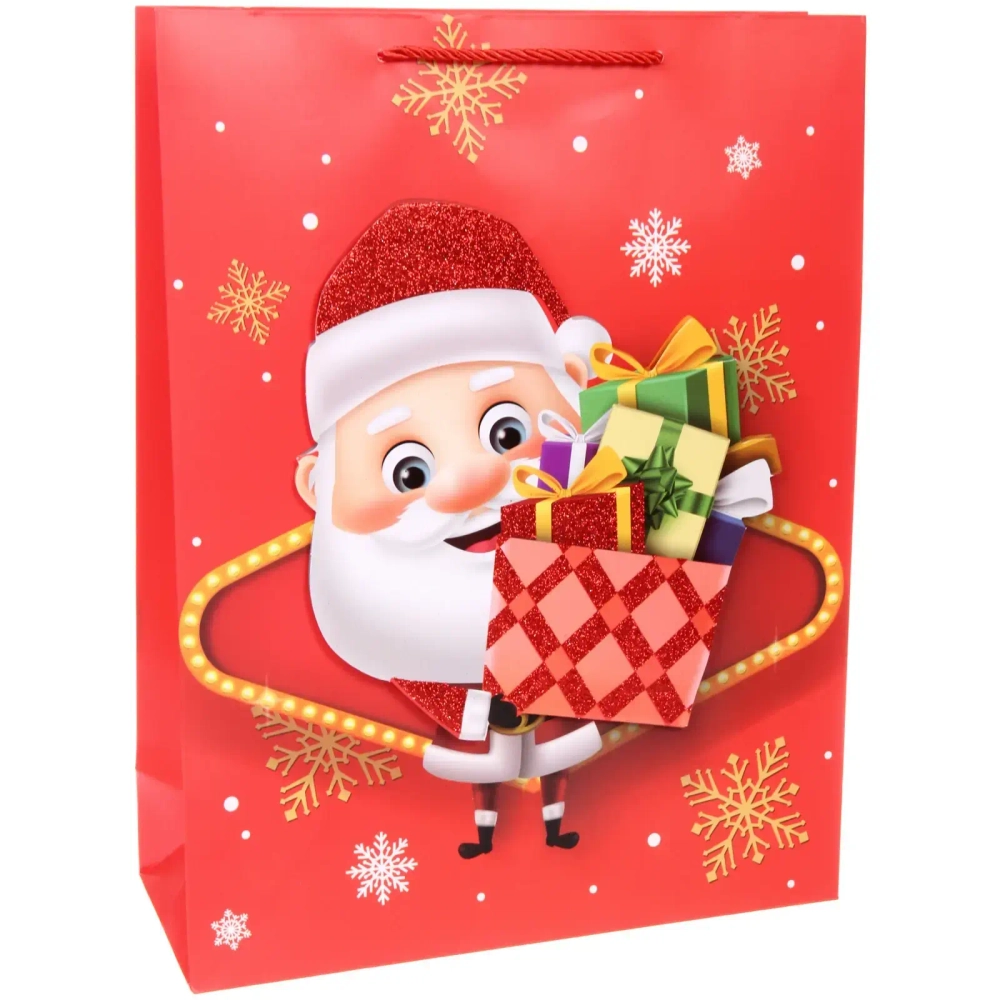 Пакет подарочный «Сказочный Дедушка» 31*40*12 см