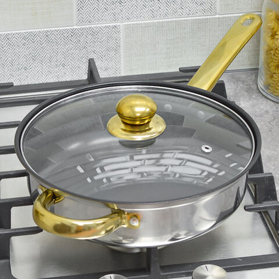 Сковорода 24см нерж, высота 6см